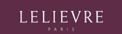 Das Logo von LELIEVRE PARIS. Es zeigt den Namen "LELIEVRE" in großer, weißer Serifenschrift auf einem dunkelroten oder violetten Hintergrund. Darunter steht in kleinerer weißer Schrift der Ort "PARIS".