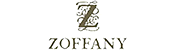 Das Logo von ZOFFANY. Es zeigt ein verziertes Monogramm mit einem großen, geschwungenen 'Z' in dunklem Gold oder Braun. Darunter steht der Name "ZOFFANY" in Großbuchstaben.