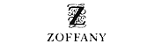 Das Logo von ZOFFANY. Es zeigt ein verziertes Monogramm mit einem großen, geschwungenen 'Z' in dunklem Gold oder Braun. Darunter steht der Name "ZOFFANY" in Großbuchstaben.